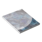 Bloc-note Space Moon Stars Aquarelle Nom personnalisé (Incliné)