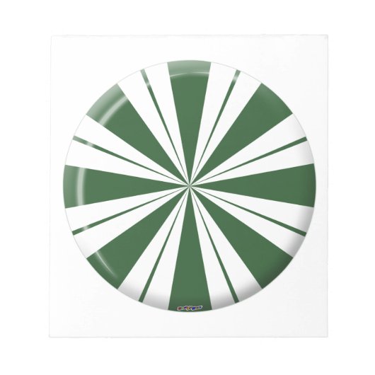 Bloc-note Spearmint Stripe (Devant)