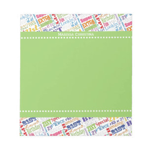 Bloc-note Special 21st Birthday Party Cadeaux personnalisés