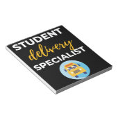 Bloc-note Spécialiste étudiant de Delivery (Incliné)