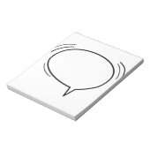 Bloc-note Speech Bubble - ajoutez votre propre texte ! (Tourné)