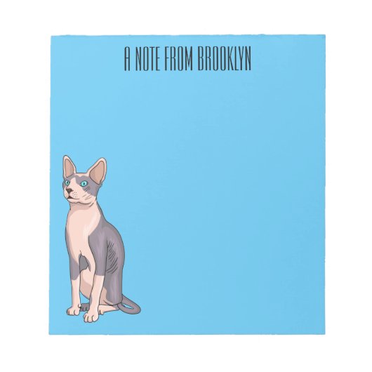 Bloc-note Sphynx cat (Devant)