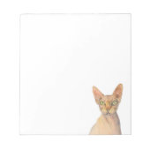 Bloc-note Sphynx Chat Aquarelle Portrait (Devant)