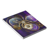 Bloc-note Spider Steampunk sur Arrière - plan pourpre (Incliné)
