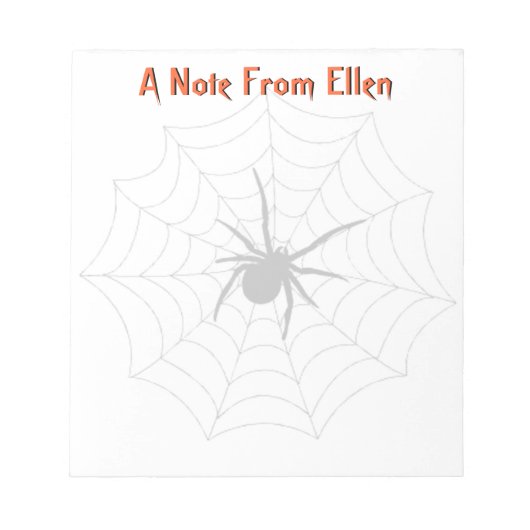 Bloc-note Spider Web (Devant)
