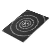Bloc-note Spirale pour Pi sur Décor noir (Incliné)