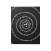 Bloc-note Spirale pour Pi sur décoration noire (Tourné)