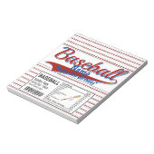 Bloc-note Sports Baseball Anniversaire Candy Bar Wrapper Fav (Tourné)