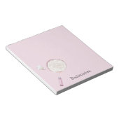 Bloc-note Sports de badminton rose (Incliné)