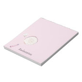 Bloc-note Sports de badminton rose (Tourné)