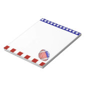Bloc-note Sports de football patriotique (Tourné)