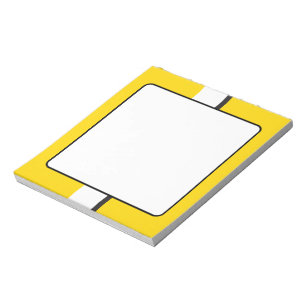 Bloc-note Sportscar jaune