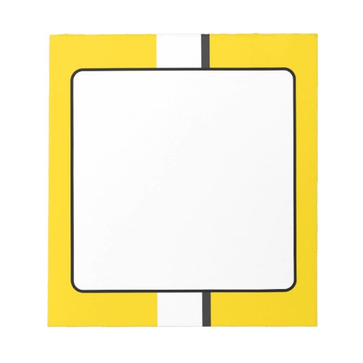 Bloc-note Sportscar jaune (Devant)