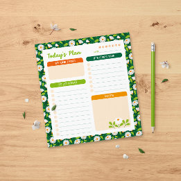 Bloc-note Spring Daisies and Vine Daily Planner