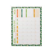 Bloc-note Spring Daisies & Vine Monthly Monday Start Planner (Tourné)