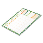 Bloc-note Spring Daisies & Vine Monthly Monday Start Planner (Incliné)