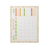 Bloc-note Spring Floral Bouquet Monthly Sunday Start Planner (Tourné)