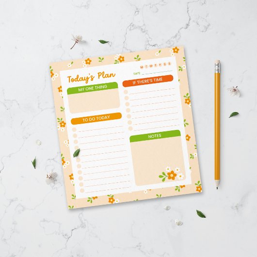 Bloc-note Spring Floral Bouquets Daily Planner