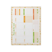 Bloc-note Spring Floral Bouquets Weekly Monday Start Planner (Tourné)