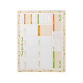 Bloc-note Spring Floral Bouquets Weekly Sunday Start Planner (Tourné)