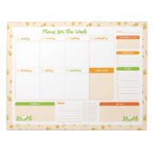 Bloc-note Spring Floral Bouquets Weekly Sunday Start Planner (Devant)