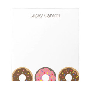 Bloc-note Sprinkings Donuts Custom Note Pad