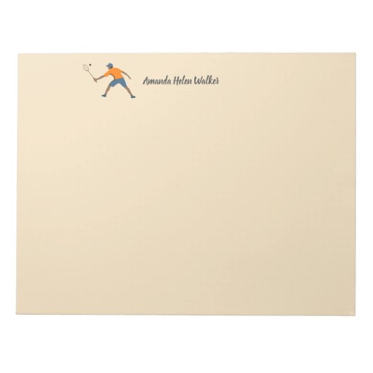 Bloc-note Squash (Devant)