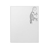 Bloc-note squelette de lézard vintage (Tourné)