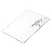Bloc-note squelette de lézard vintage (Incliné)