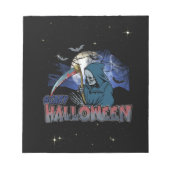 Bloc-note Squelette Mal Dans La Nuit Noire Effrayant Hallowe (Devant)