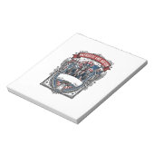 Bloc-note Squelette oncle Sam patriotique sombre Squelette p (Tourné)