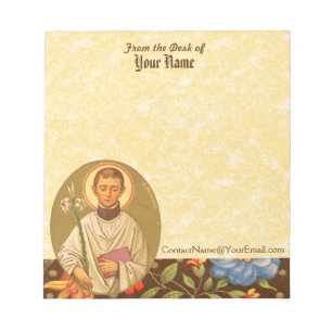 Bloc-note St. Aloysius Gonzaga (PM 01) 5,5"x6"
