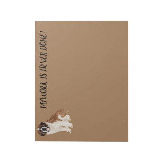 BLOC-NOTE ST. BERNARD NOTEPAD (Tourné)