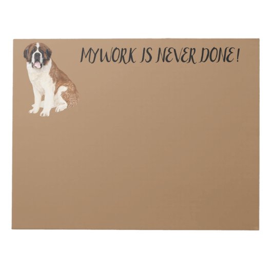 BLOC-NOTE ST. BERNARD NOTEPAD (Devant)