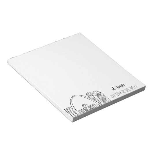 Bloc-note St. Louis Skyline (Incliné)