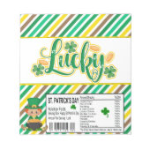 Bloc-note St. Patricks Day Candy Bar Wrapper Party Faveurs (Devant)