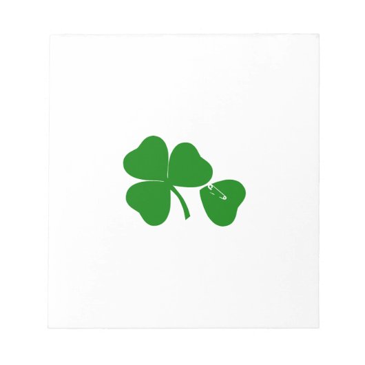 Bloc-note St Patrick's Day - Obtenez Lucky 3 + 1 feuilles = (Devant)
