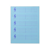 Bloc-note Staff & Ukulele Tab Paper – Printable Template (Tourné)