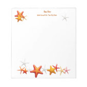 Bloc-note Starfish Simple Moderne Personnalisé (Devant)