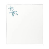 Bloc-note Starfish turquoise (Devant)