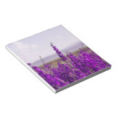BLOC-NOTE STATIONNAIRE DE PAGE DE NOTE DE CHAMP LAVENDER (Incliné)