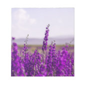 BLOC-NOTE STATIONNAIRE DE PAGE DE NOTE DE CHAMP LAVENDER (Devant)