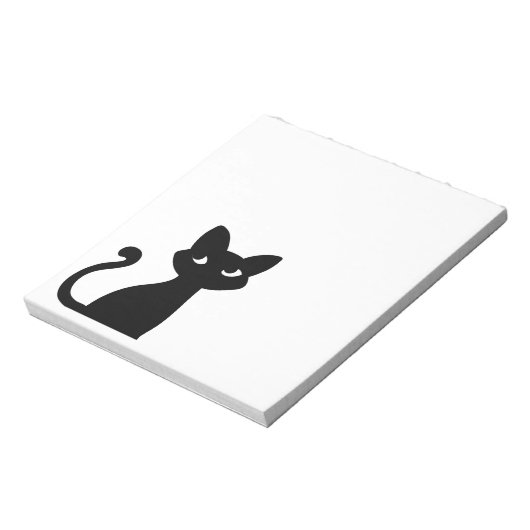 BLOC-NOTE STATIONNAIRE DE PAPIER À NOIR CUTE (Tourné)