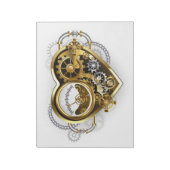 Bloc-note Steampunk Heart with a Manometer (Tourné)