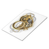 Bloc-note Steampunk Heart with a Manometer (Incliné)