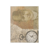 Bloc-note Steampunk Man Pocket Watch Bowler Casquette (Tourné)