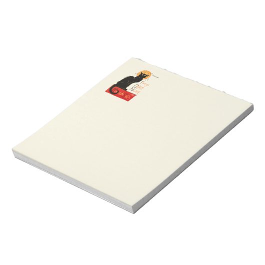 Bloc-note Steinlen Chat Noir Classique Art Français (Tourné)