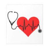 Bloc-note Stéthoscope Heartbeat (Devant)