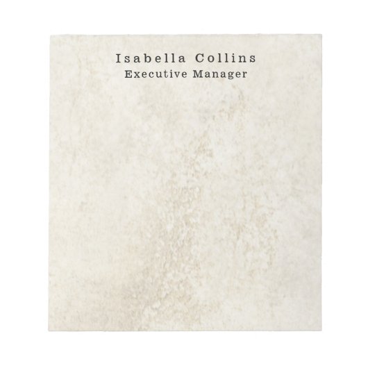 Bloc-note Stone Wall Simple Plain Minimalist Creative Modern (Devant)