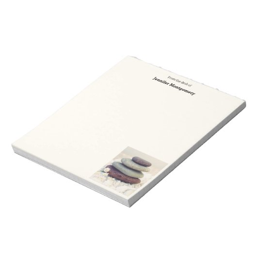 Bloc-note Stones empilées Méditative Cairn (Tourné)